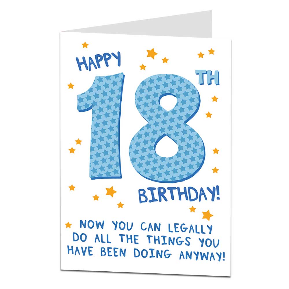 18 Legally Do All The Things 18th Birthday Card