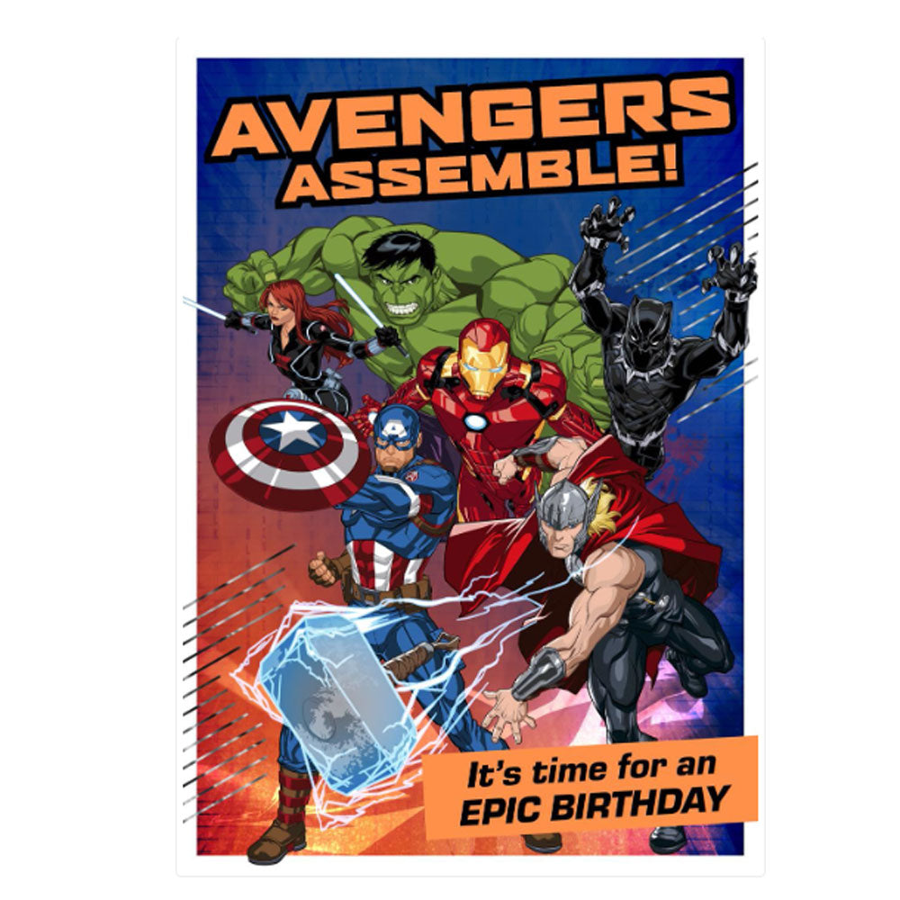 Avengers Assemble Birthday Card