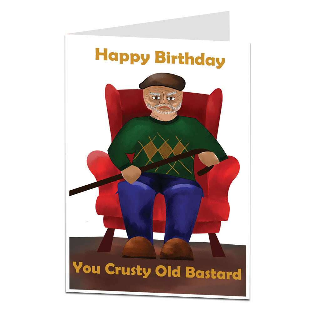 crusty bastard birthday card