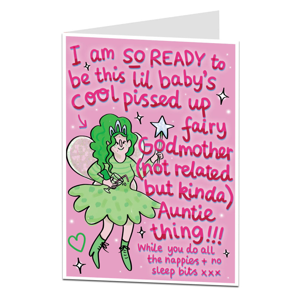 Fairy Godmother New Baby Card For Best Friend