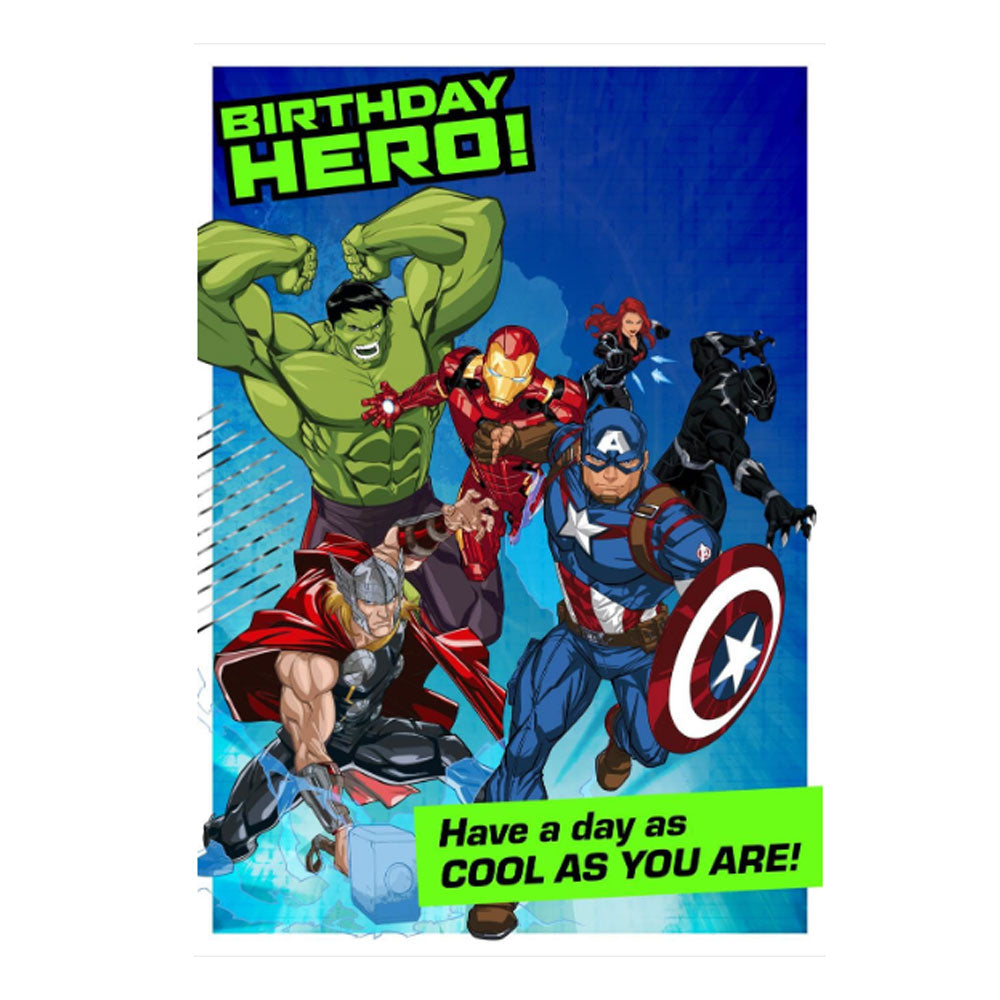Avengers Birthday Card