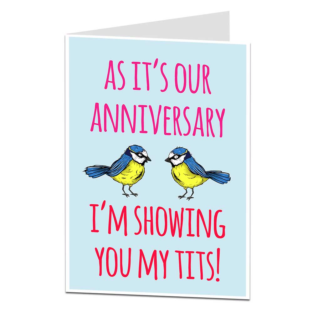 Showing You My Tits Anniversary Card