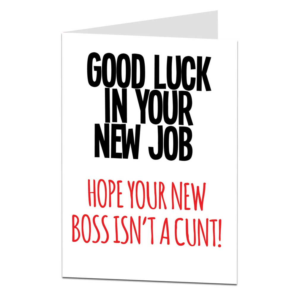 Hope Your New Boss Isn't Leaving Card