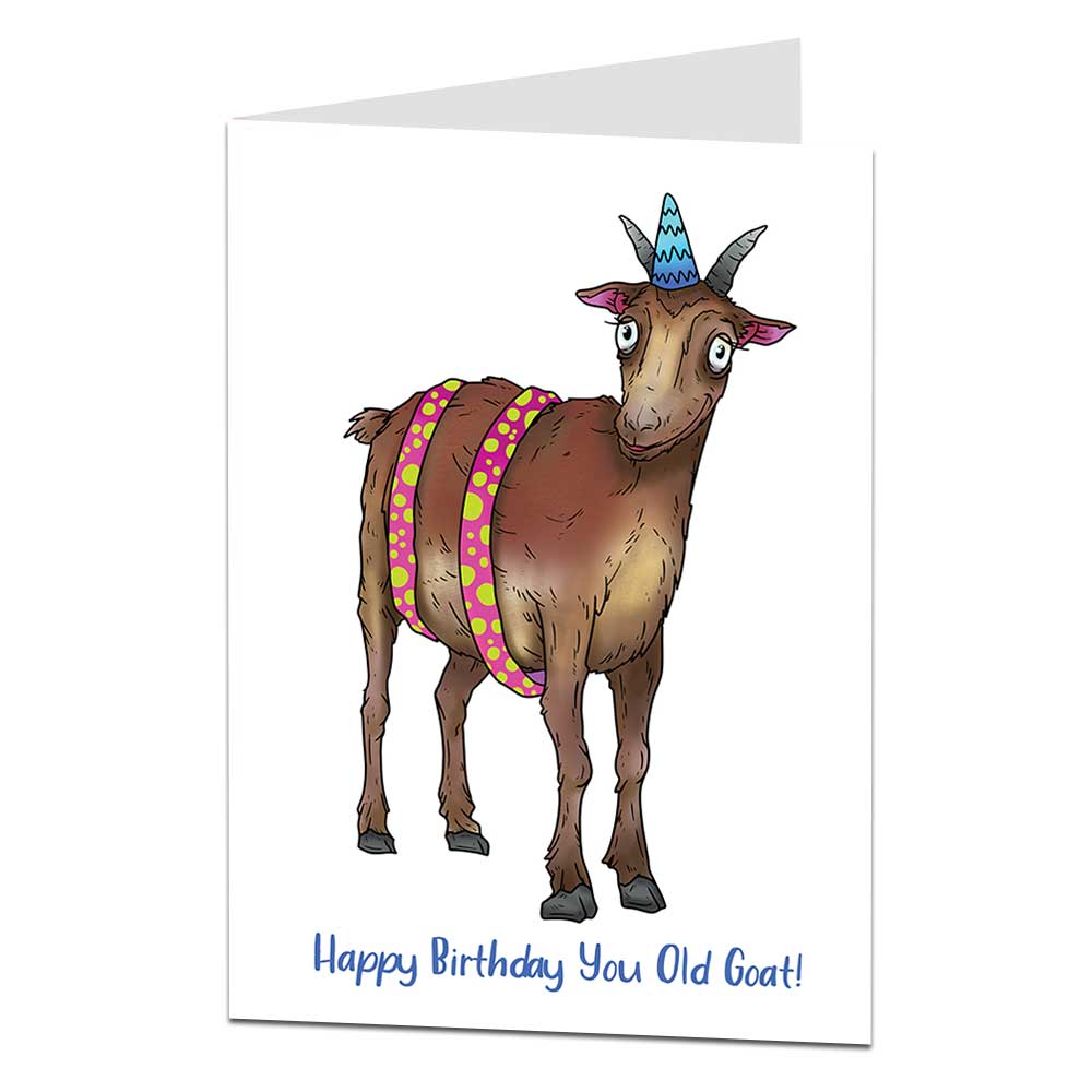Happy Birthday You Old Goat Birthday Card