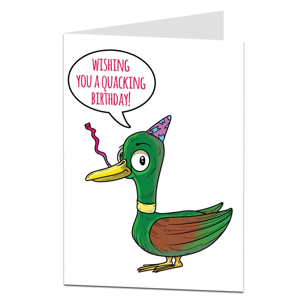 Quacking Duck Birthday Card