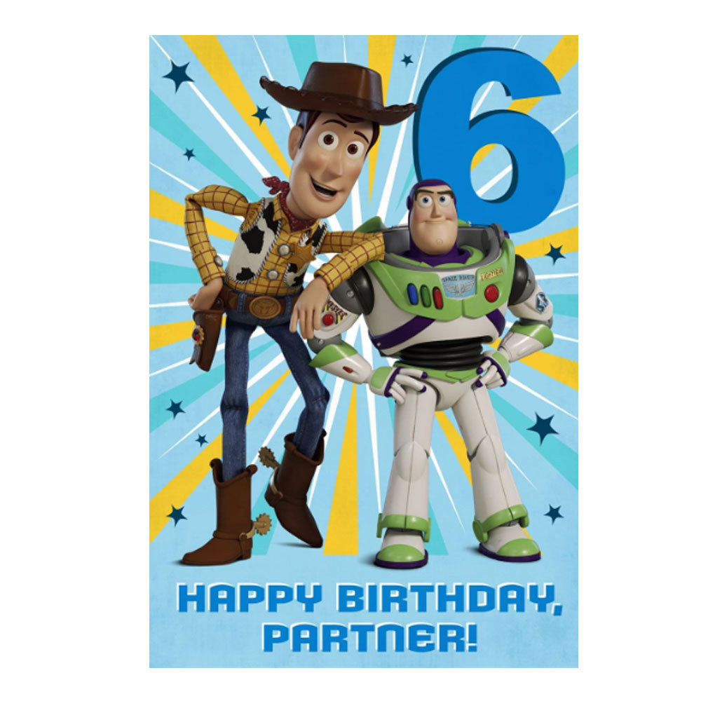 Toy Story 6th Birthday Card