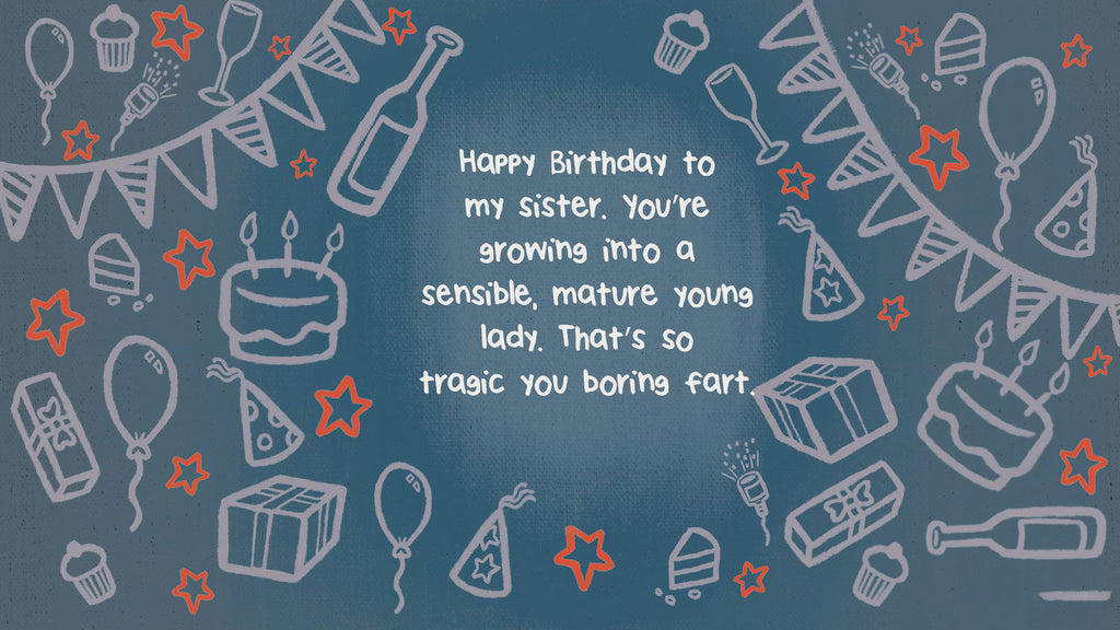 Birthday Wishes For Sister Funny