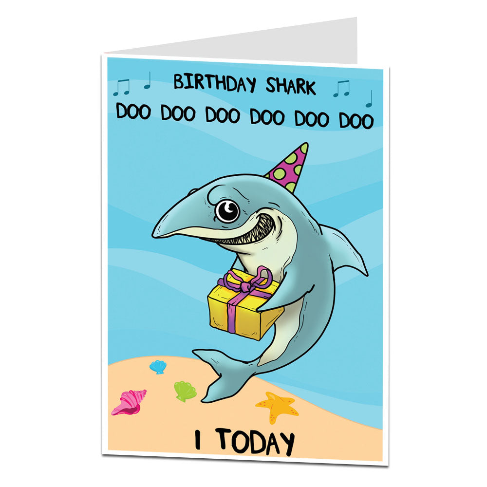Baby Shark 1st Birthday Card