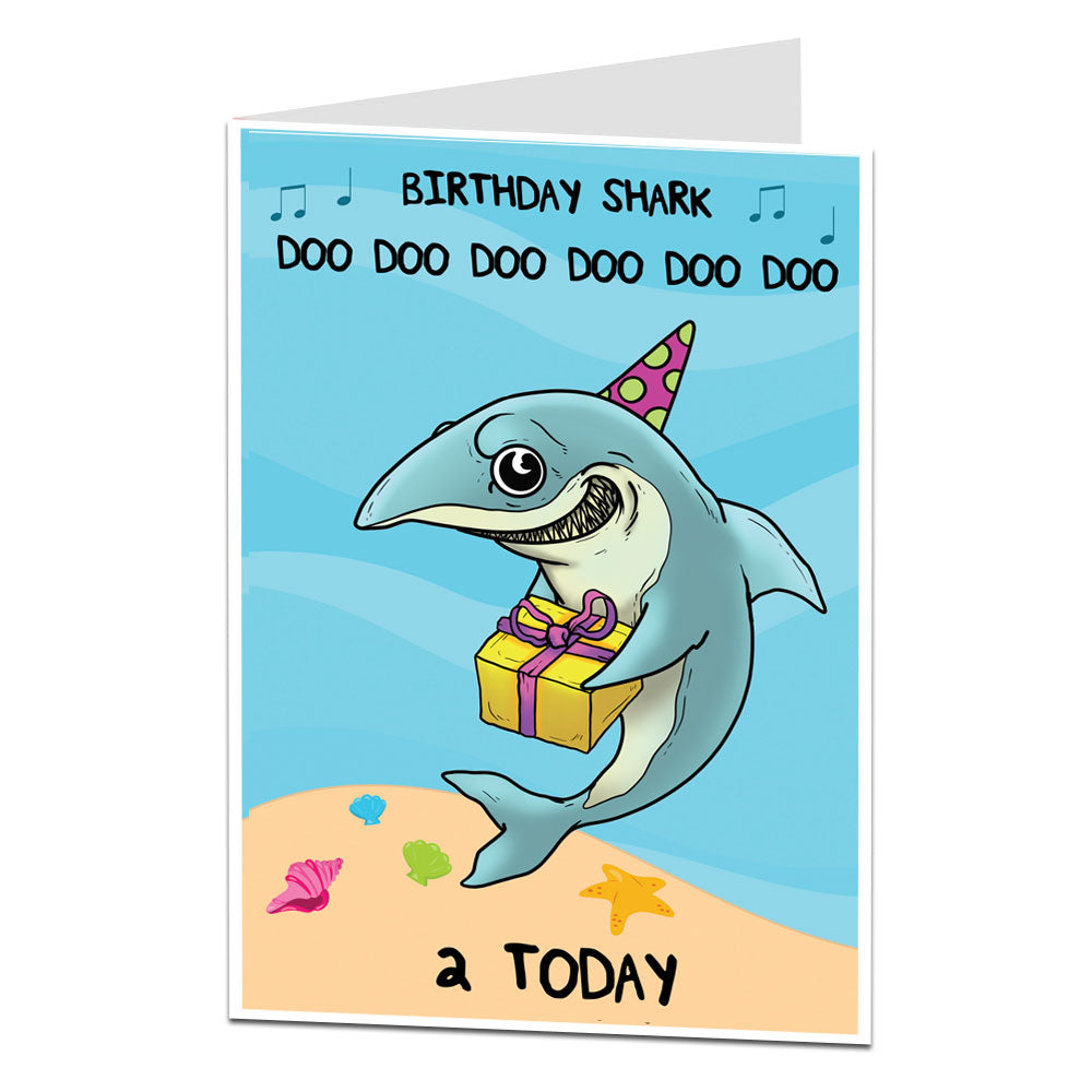 Baby Shark 2nd Birthday Card
