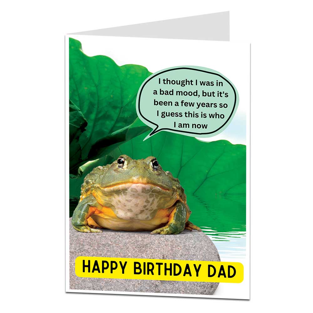 Bad Mood Dad Birthday Card