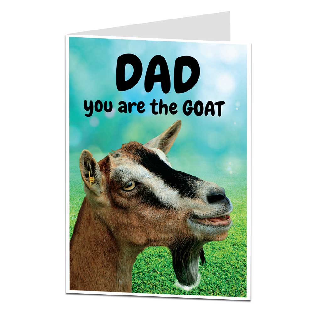 Dad You Are The GOAT Birthday Card