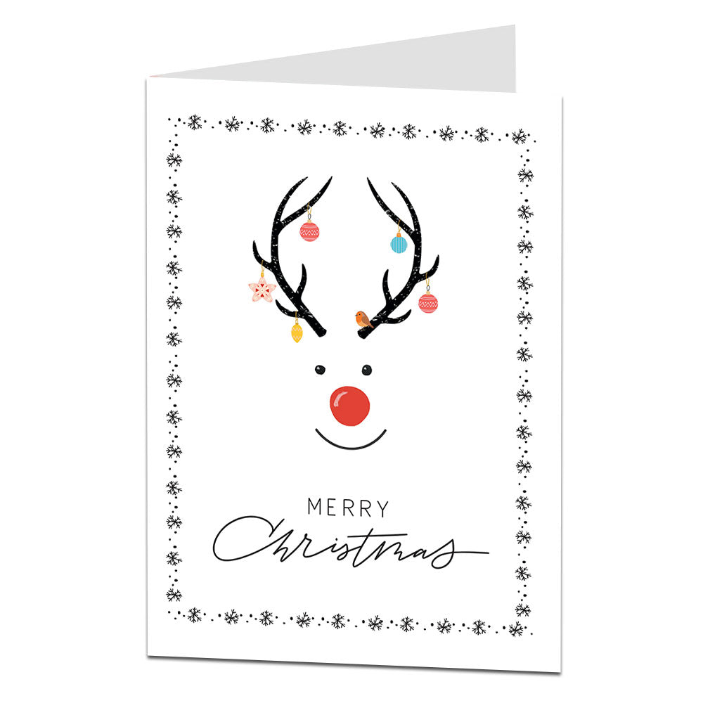 Rudolph Traditional Christmas Card