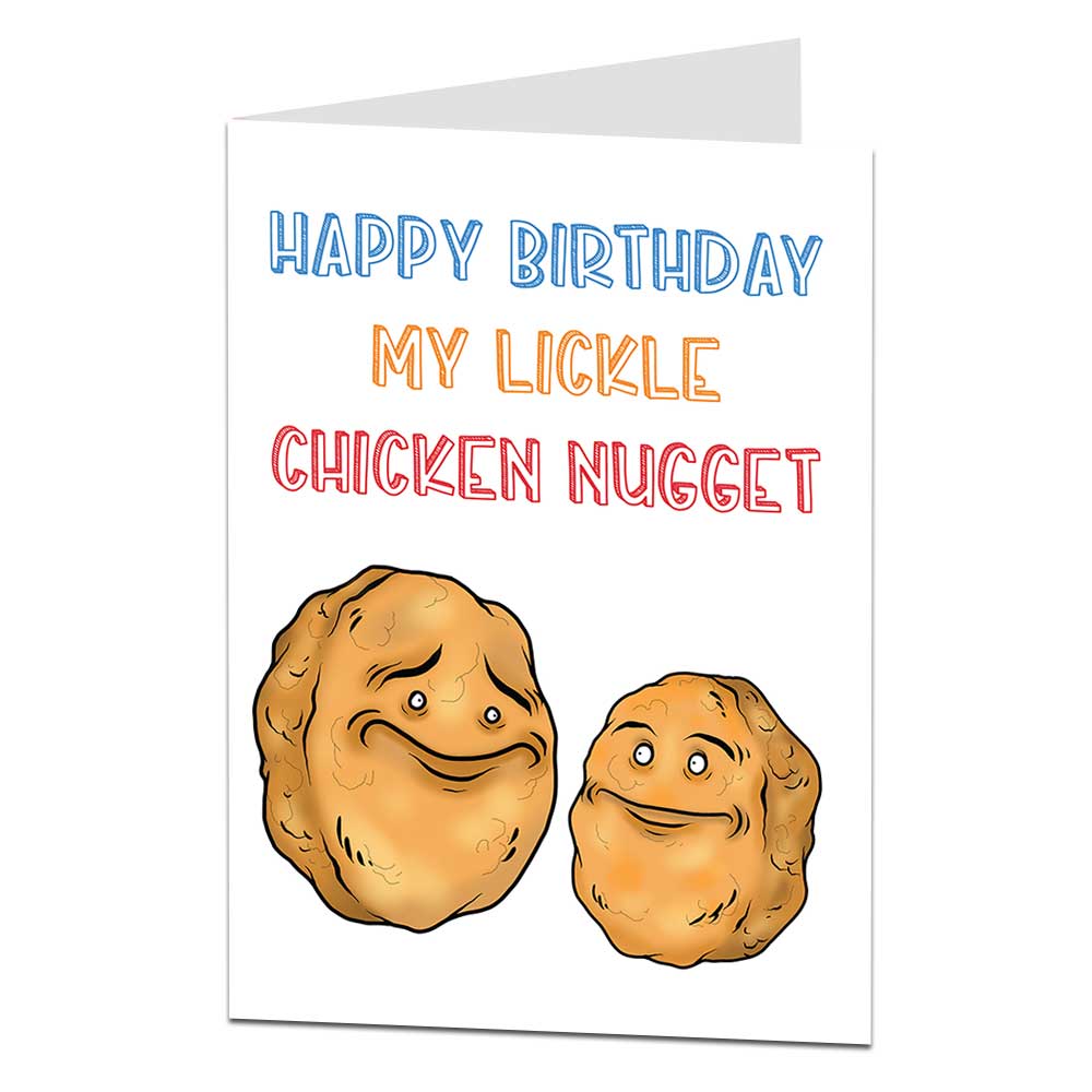 Chicken Nugget Birthday Card