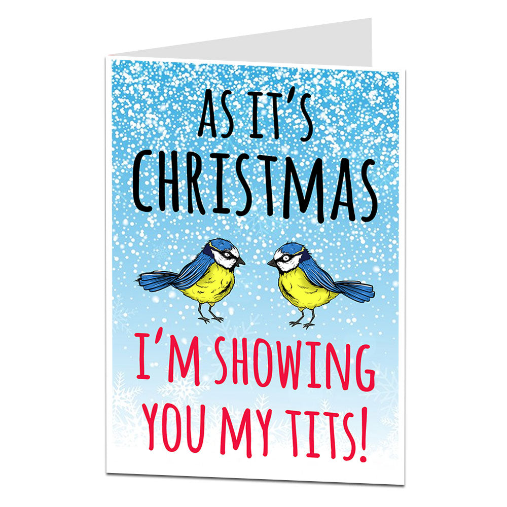 Showing You Tits Christmas Card
