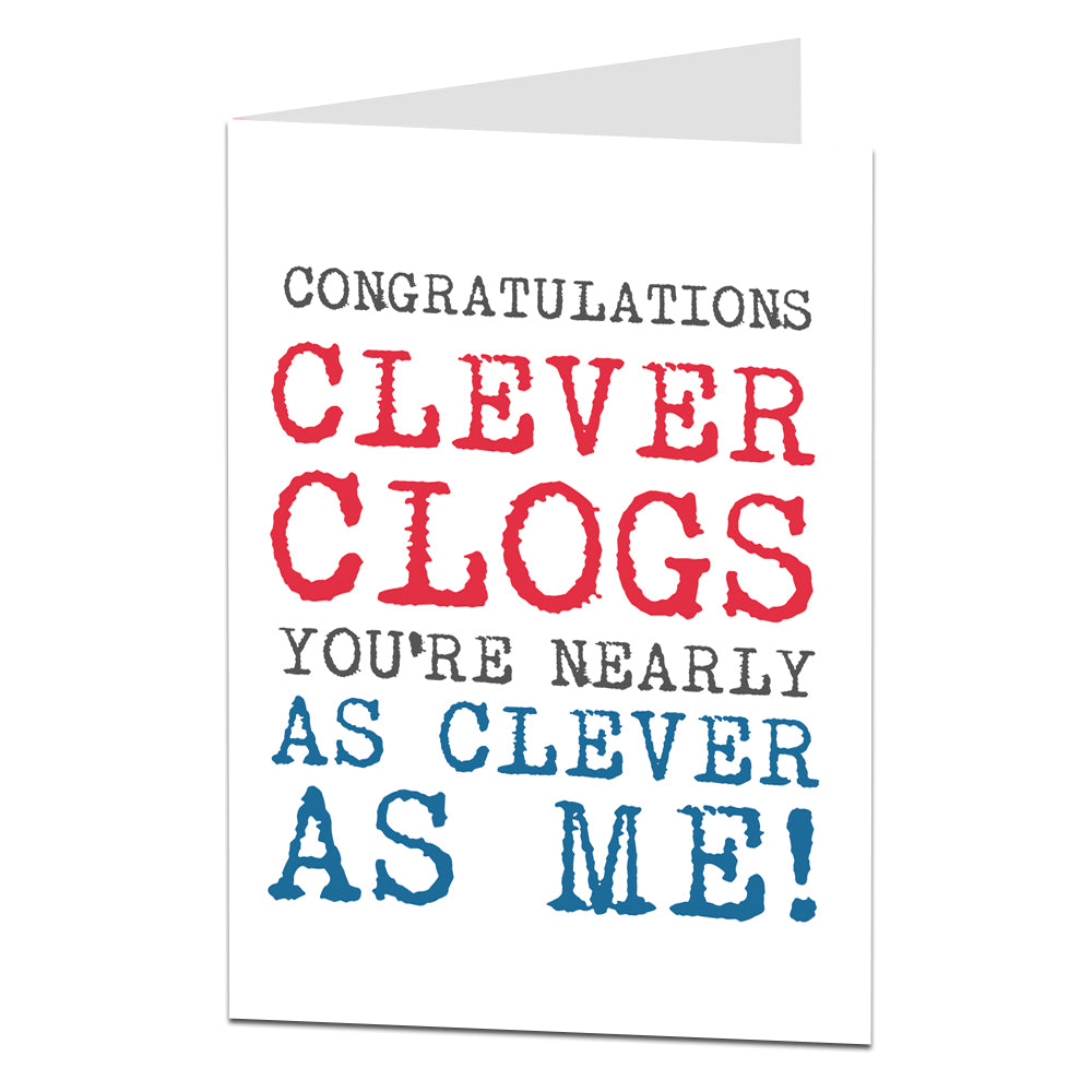 Congratulations Clever Clogs Card