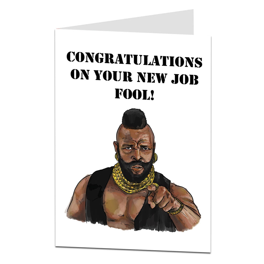 New Job Fool Leaving Card