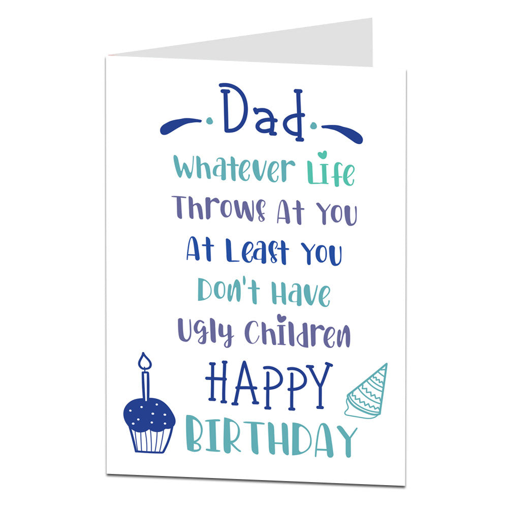 Dad Whatever Life Throws At You Birthday card