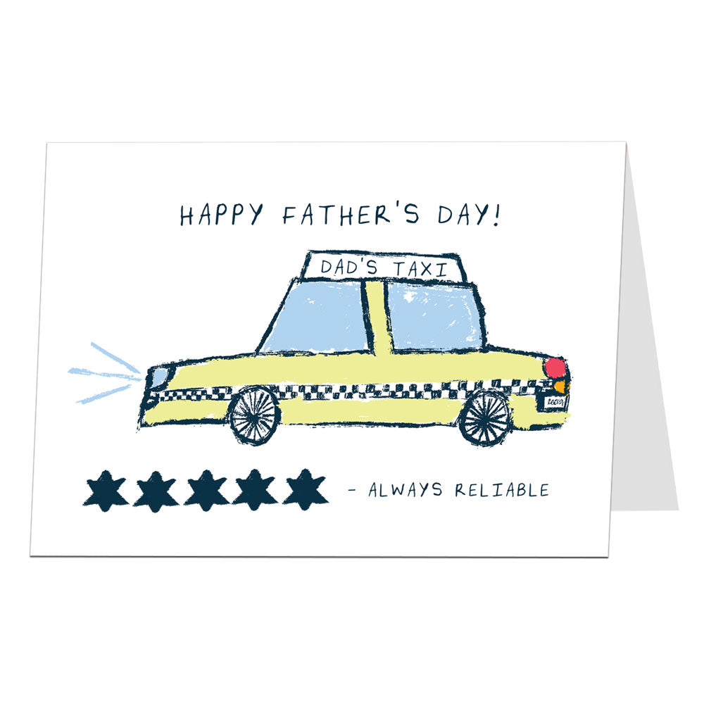 Happy Father's Day Card Dad's Taxi