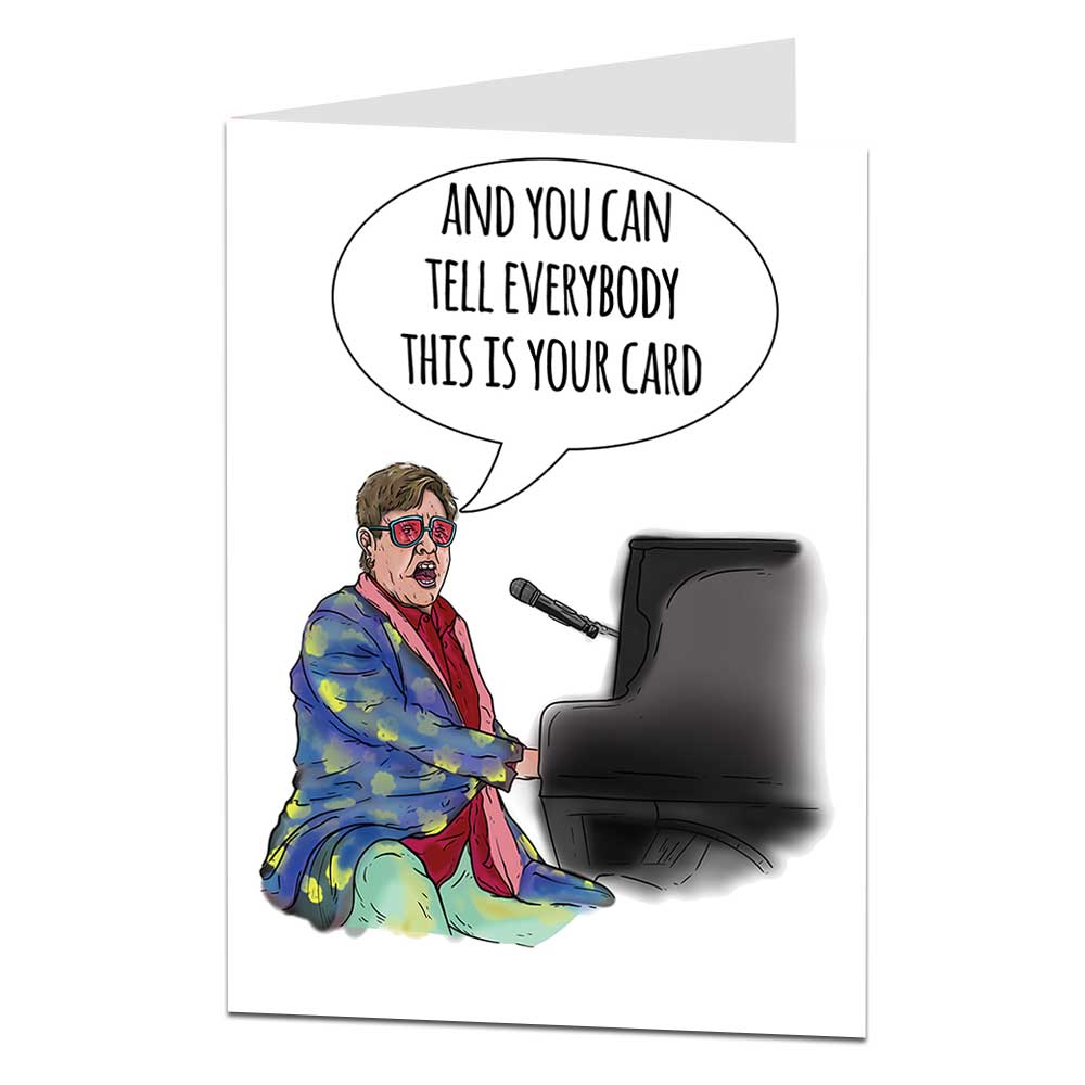 Elton John This Is Your Birthday Card