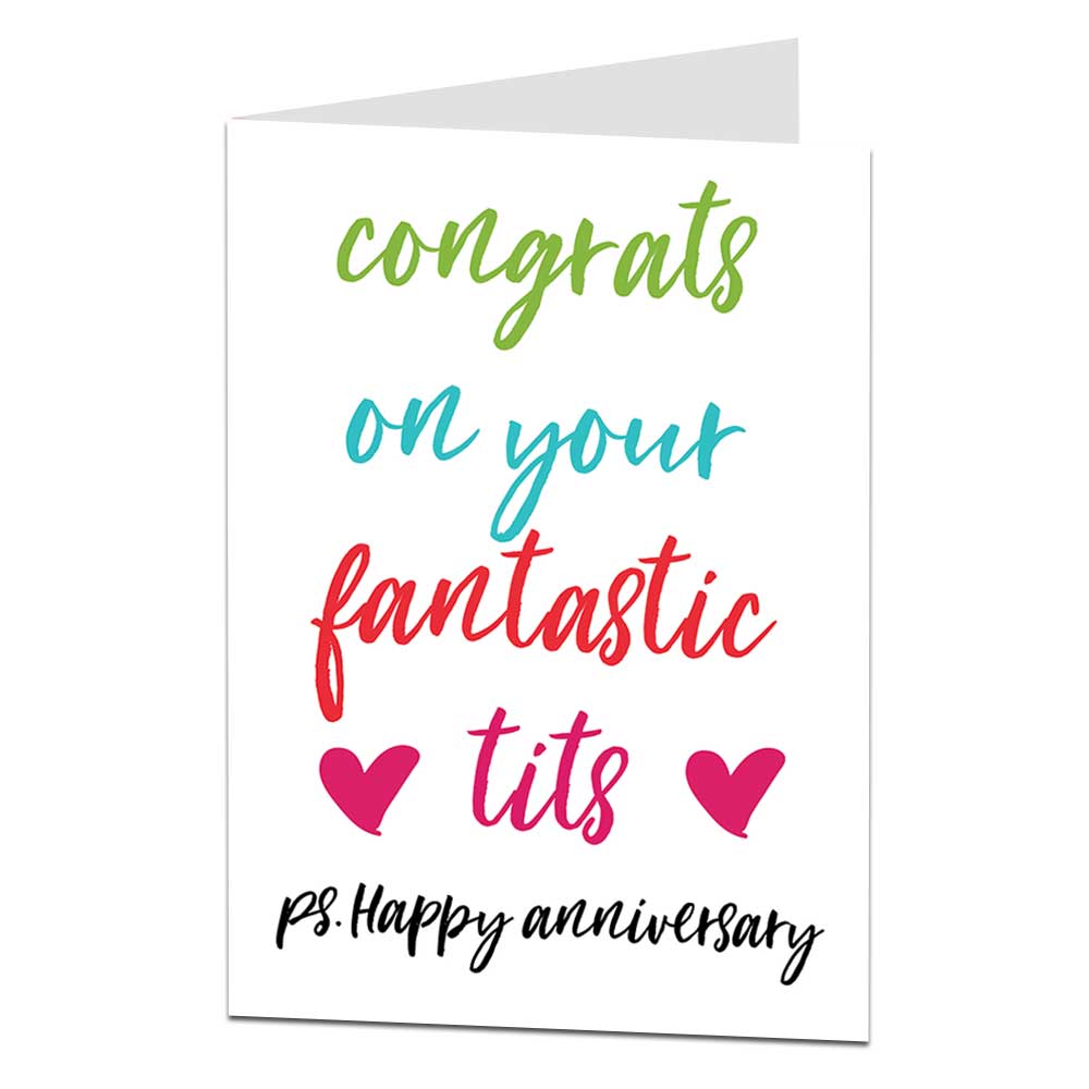 Congrats On Your Fantastic Tits Anniversary Card