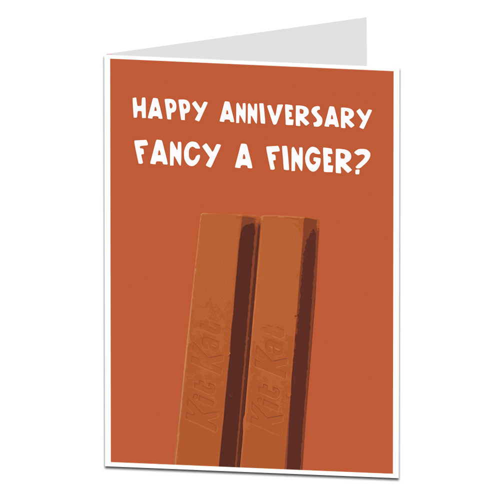 Happy Anniversary Card Fancy A Finger?