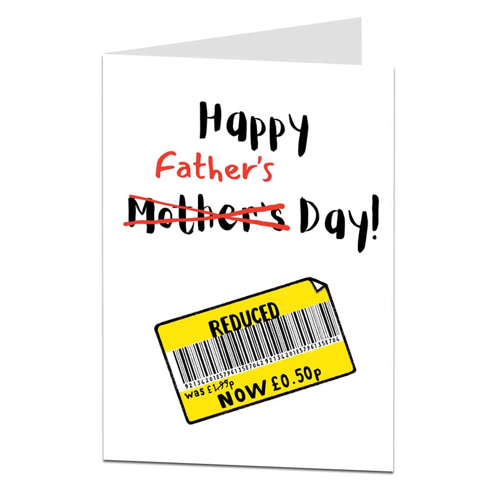 Reduced Father's Day Card Funny