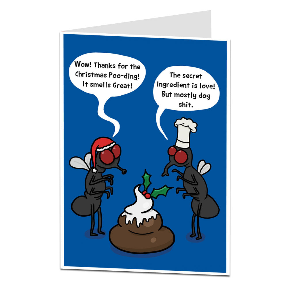 Christmas Poo-ding Card