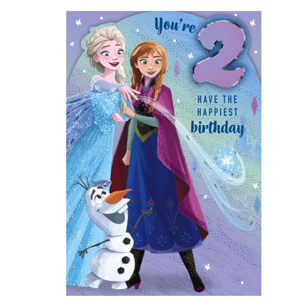Frozen 2nd Birthday Card