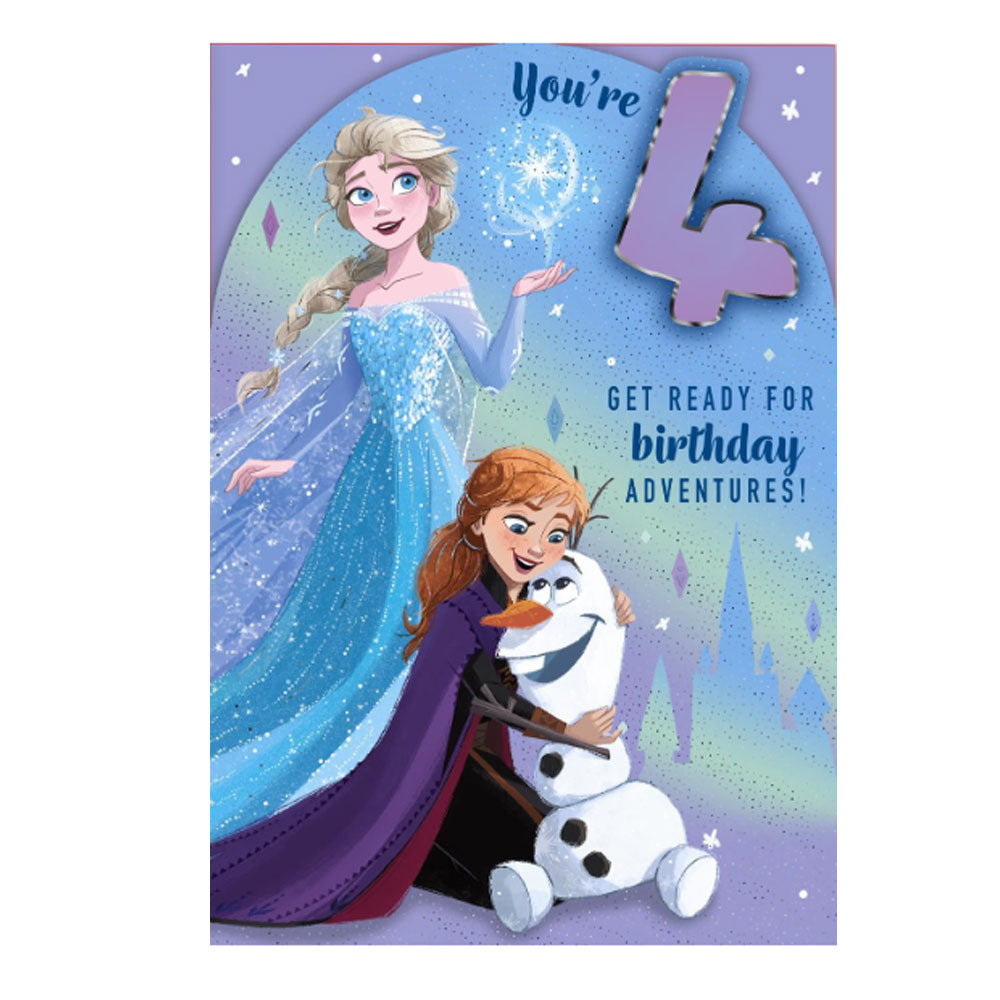 Frozen 4th Birthday Card