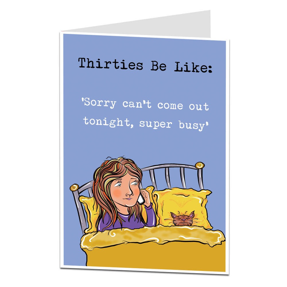 Thirties Be Like 30th Birthday Card