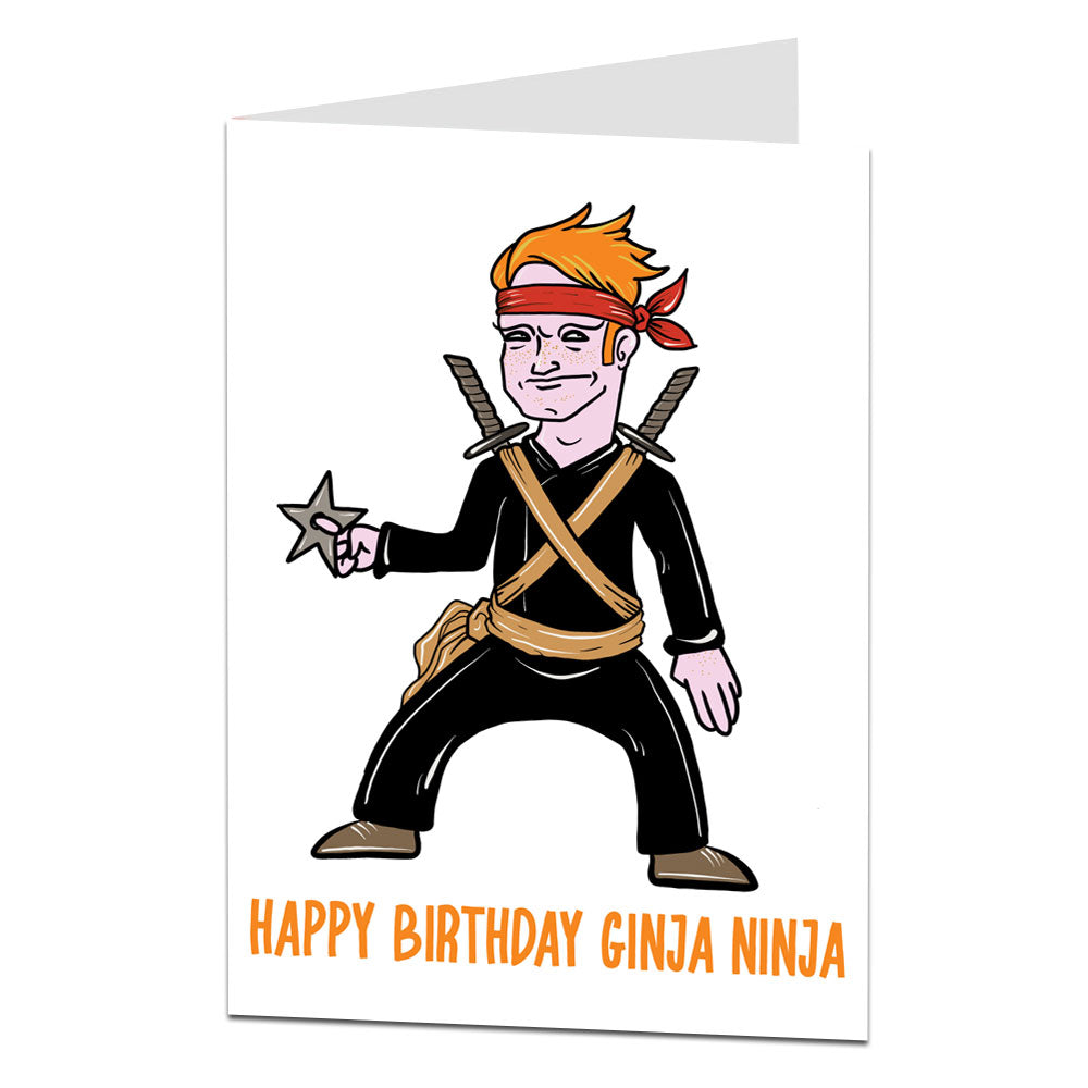 Happy Birthday Ginger Ninja Card