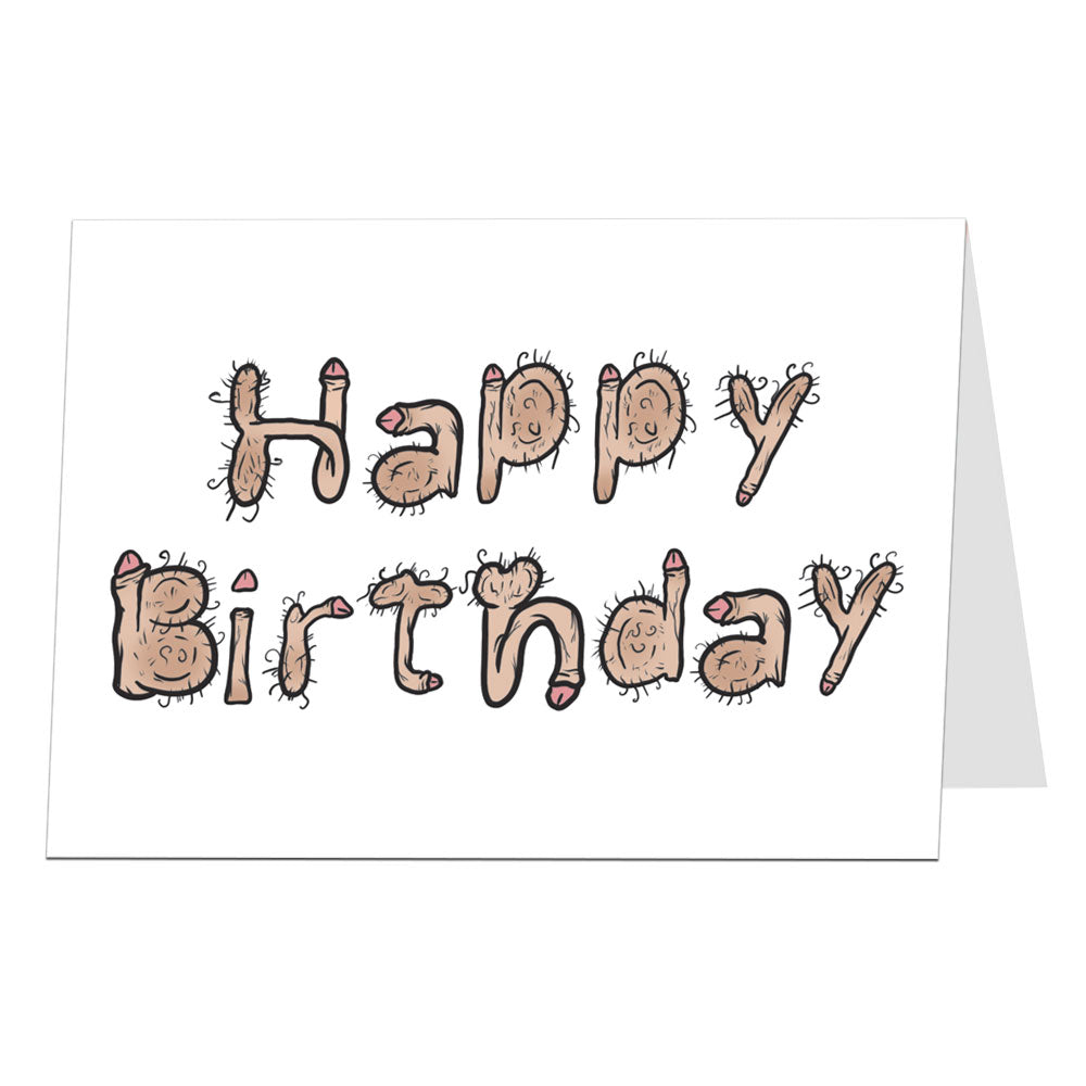 Happy Birthday Card Willy Font