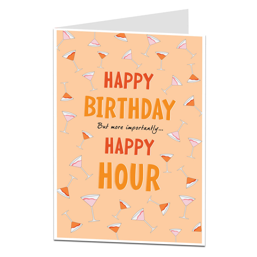 Happy Hour Happy Birthday Card
