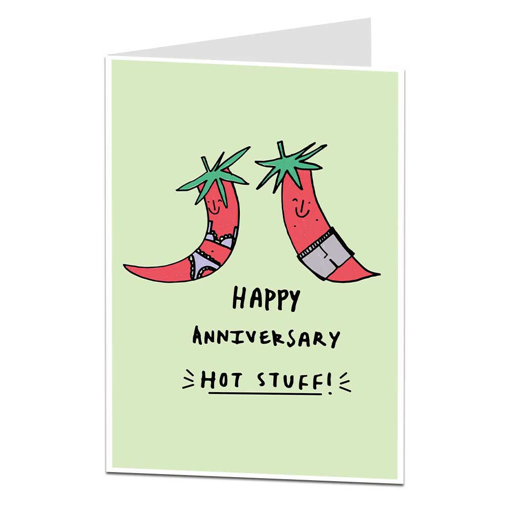 Happy Anniversary Hot Stuff Card