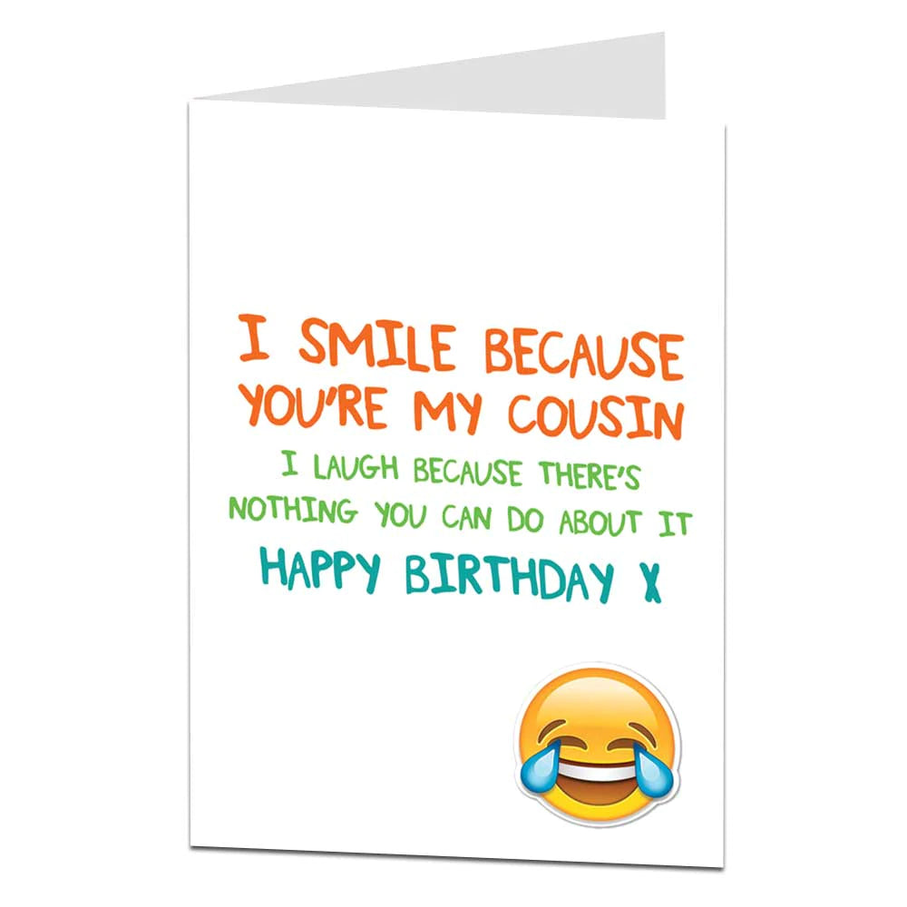 Smile Cousin Birthday Card