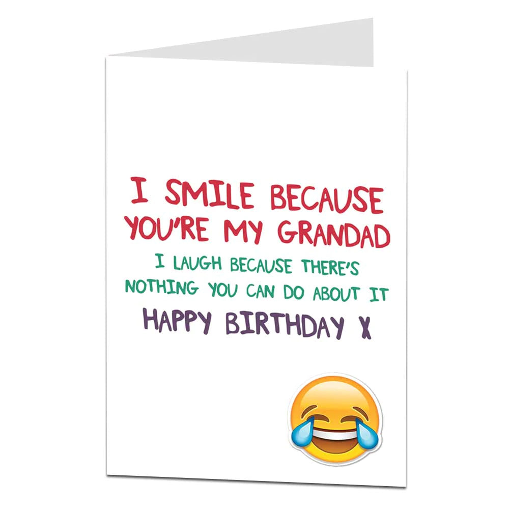 Smile Grandad Birthday Card