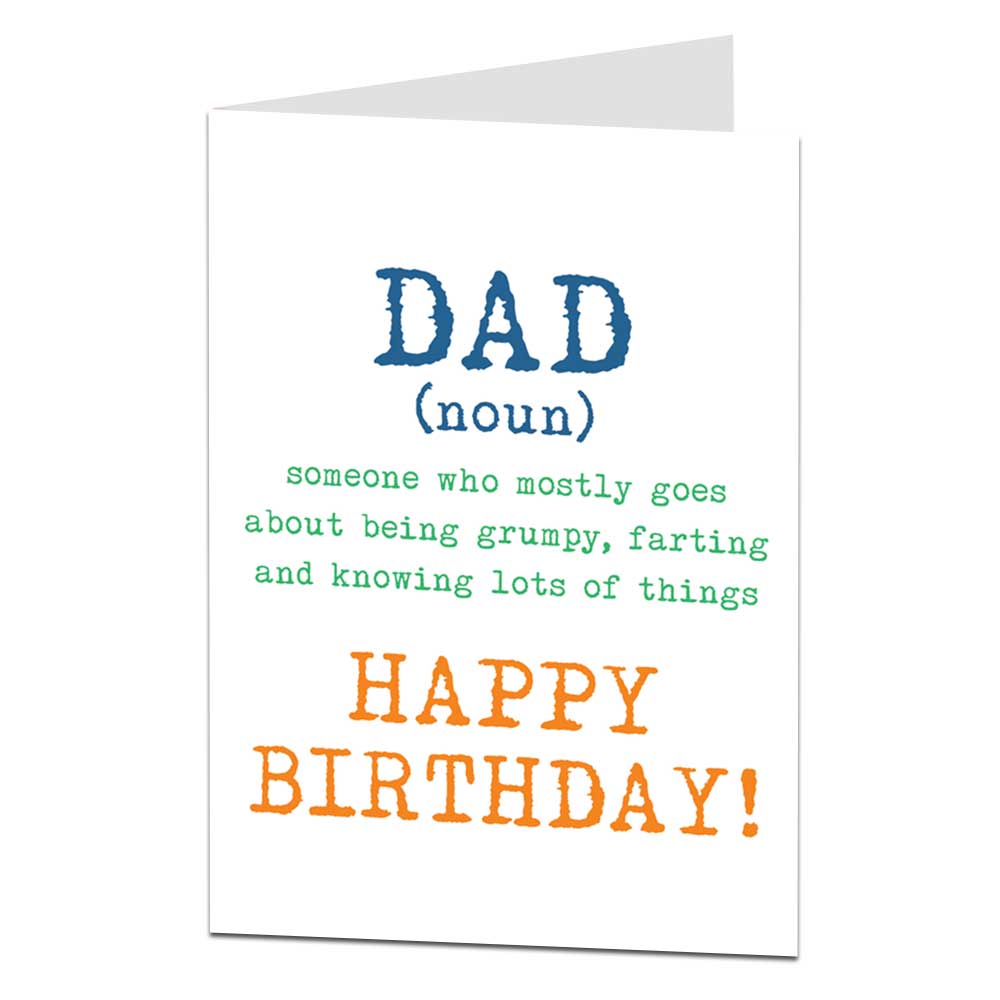 Dad Definition Birthday Card