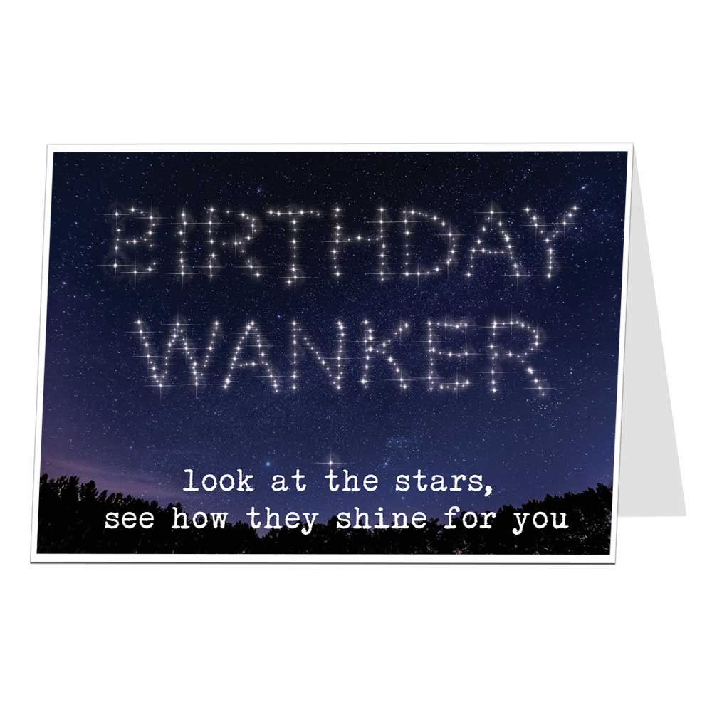 Birthday Wanker Card