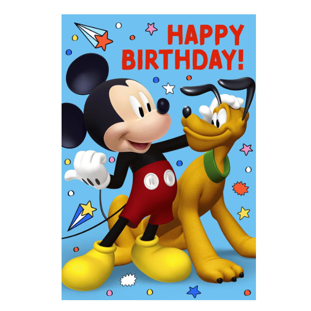 Mickey & Pluto Birthday Card