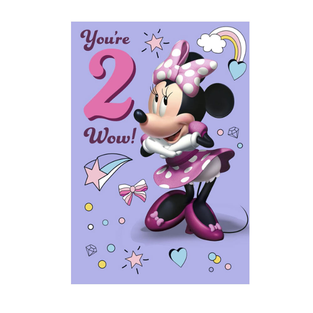 Minnie Mouse 2nd Birthday Card Disney