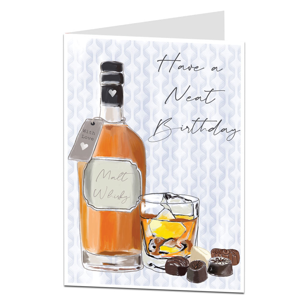 Have A Neat Birthday Whisky Card