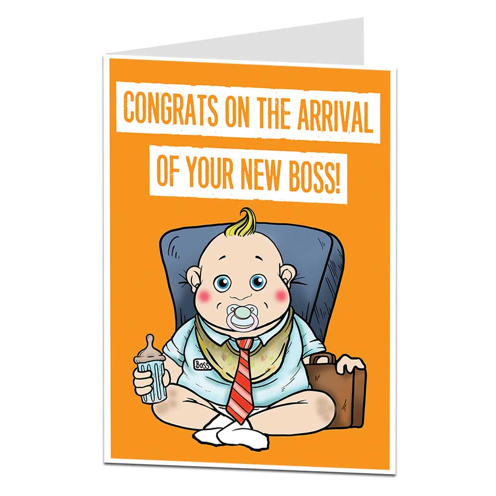 Congrats On The Arrival Of Your New Boss New Baby Card