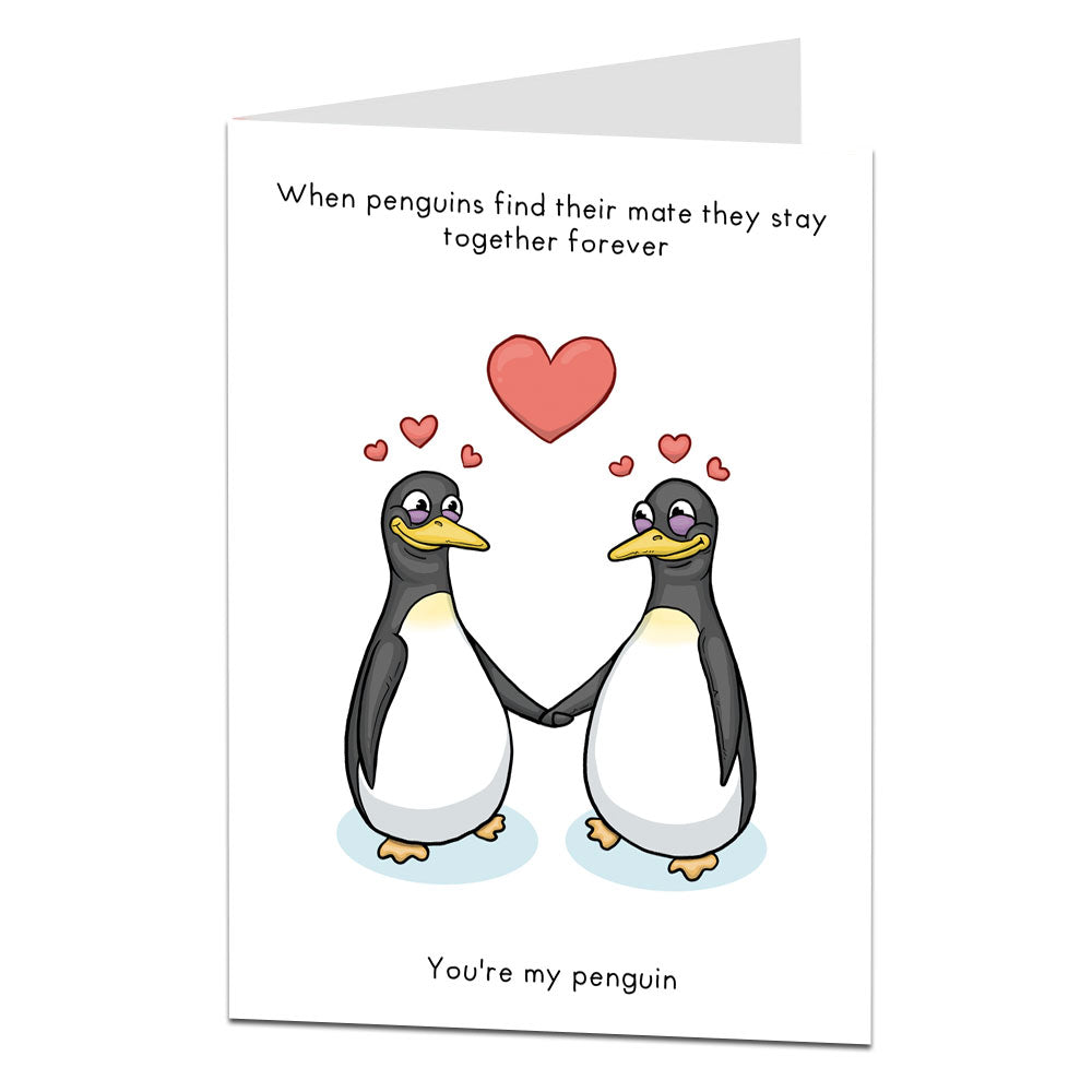 You're My Penguin Valentine's & Anniversary Card