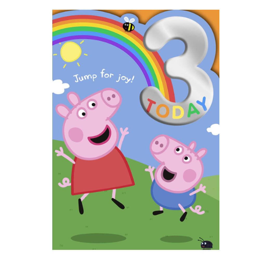 Peppa Pig 3rd Birthday Card