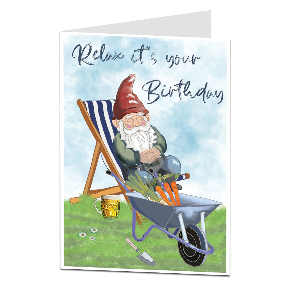 Garden Gnome Birthday Card