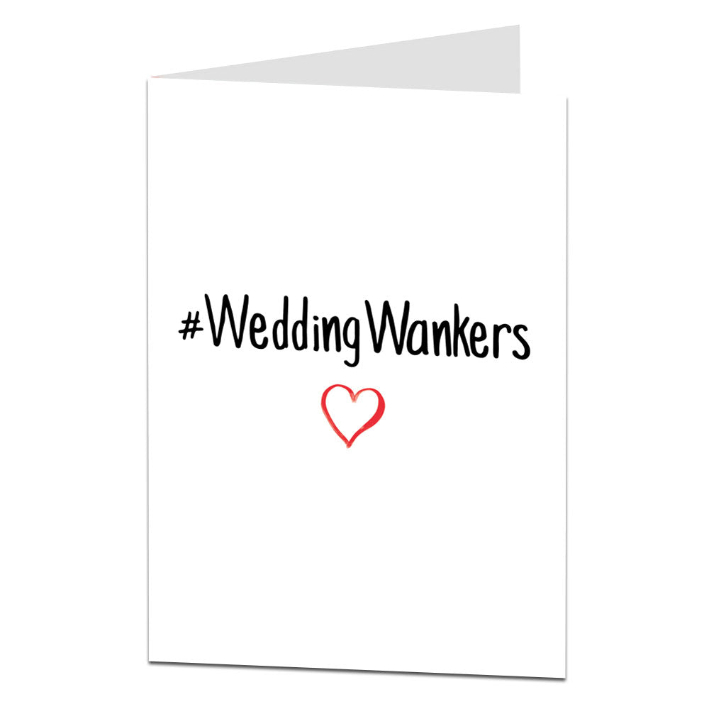 Wedding Wankers Just Married Card