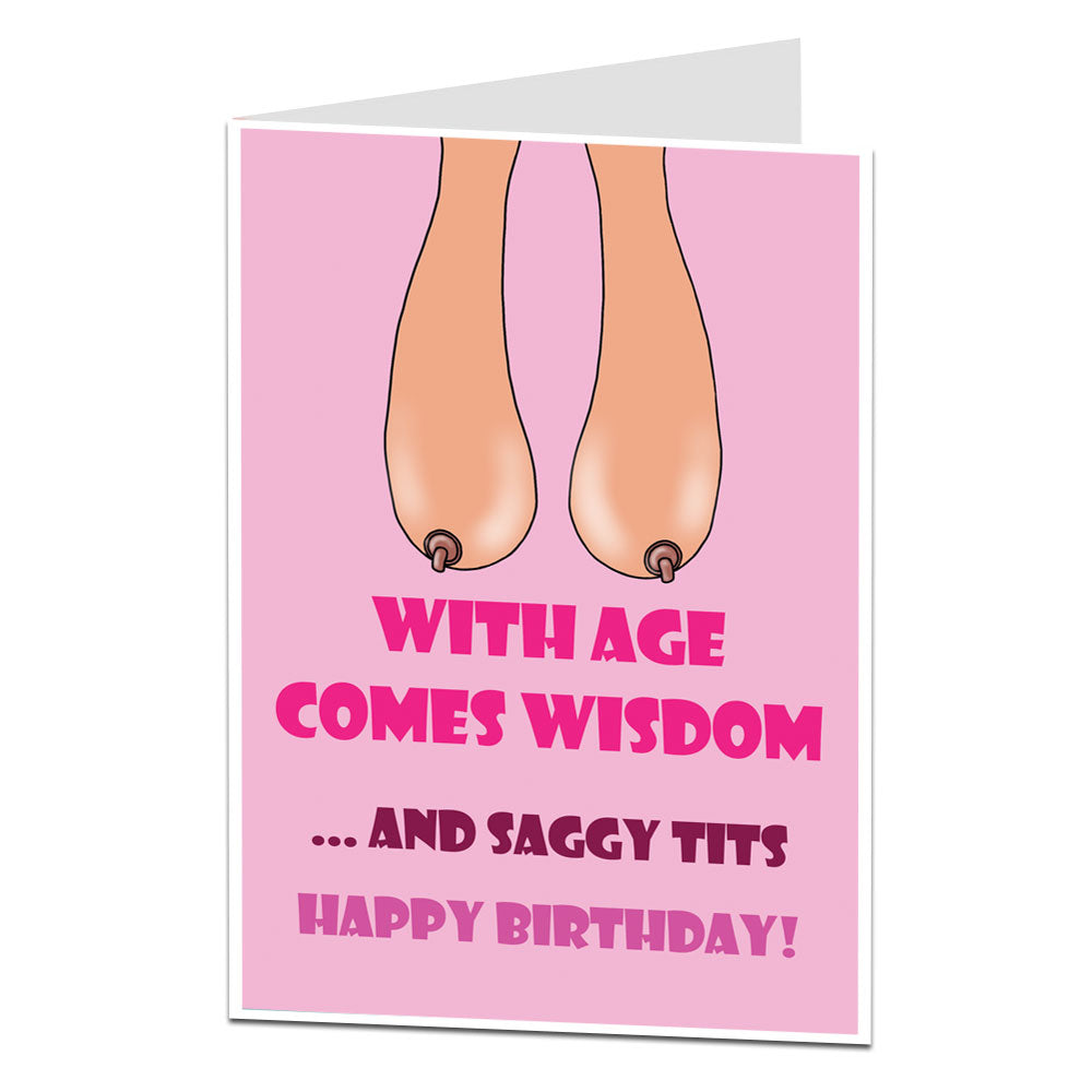 Saggy Boobs Birthday Card