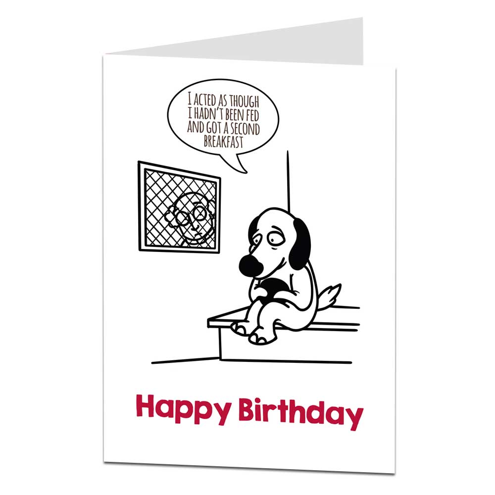 Funny Dog Confession Birthday Card