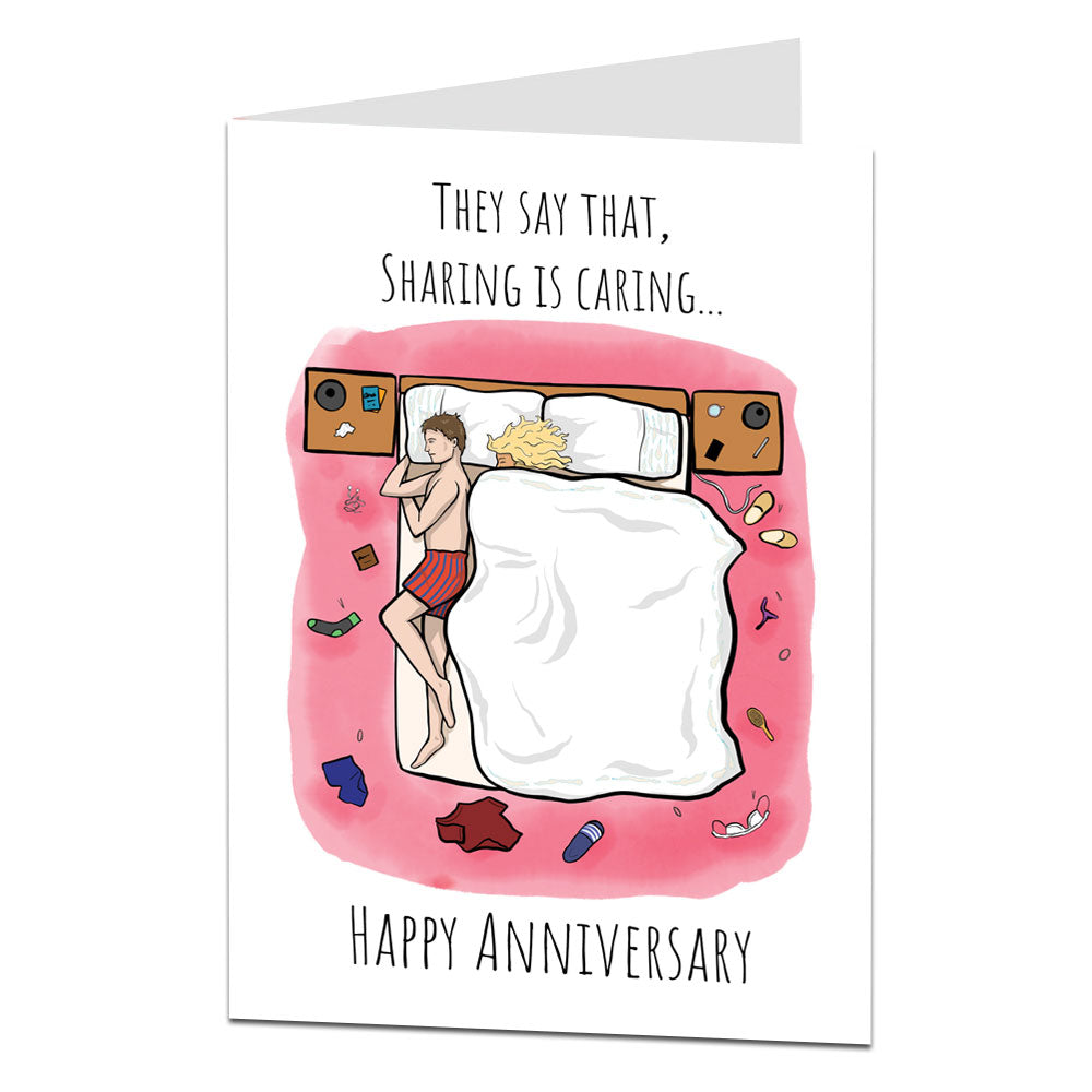 They Say Sharing Is Caring Anniversary Card