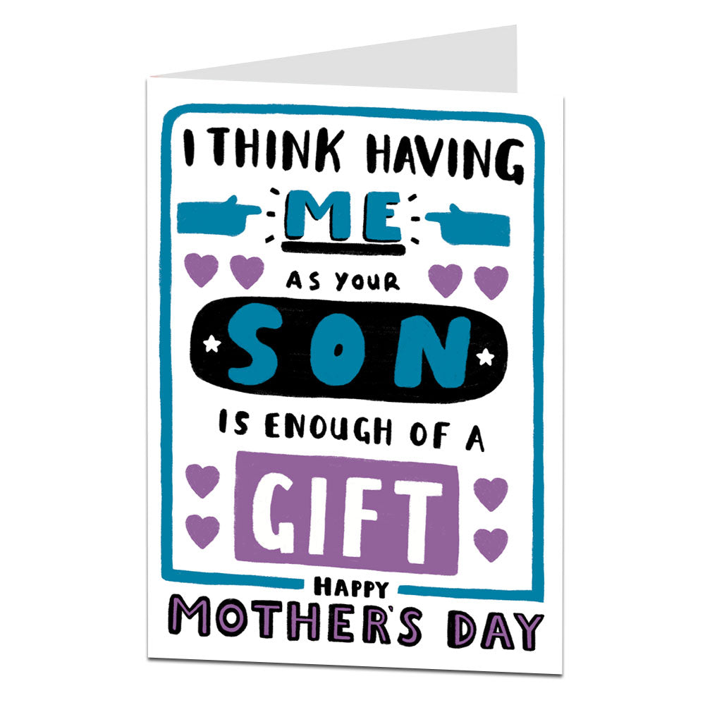 Son Enough Of A Gift Mother's Day Card